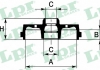 Барабан задний тормозной со ступицей LANOS 13 без ABS / LPR 7D0565