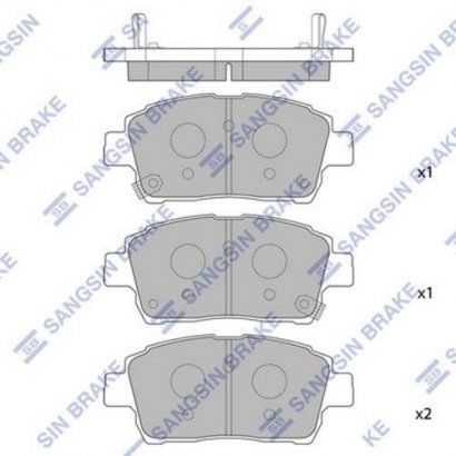 SP1232 Hi-Q (SANGSIN BRAKE) Колодки COROLLA 00-, YARIS 99-05, PRIUS 00-04 передние (Hi-Q)