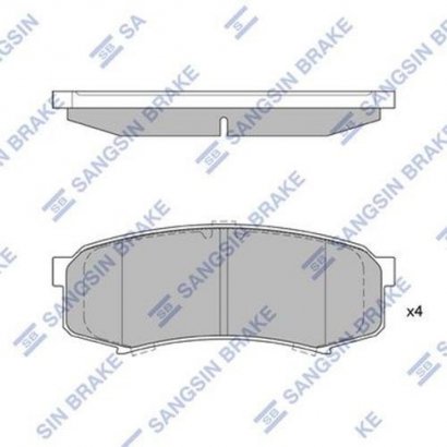 SP2040 Hi-Q (SANGSIN BRAKE) Колодки LAND CRUISER/PRADO 02-/ PAJERO V3.2 06 задні (Hi-Q)