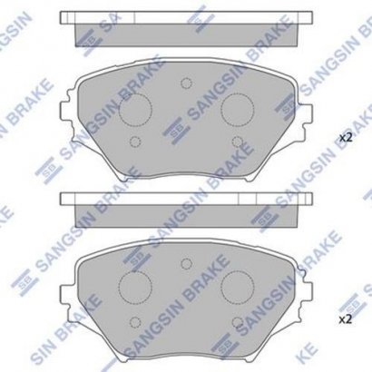 SP1233 Hi-Q (SANGSIN BRAKE) Колодки TOYOTA RAV4 00-передні (Hi-Q)