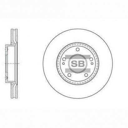 SD1056 Hi-Q (SANGSIN BRAKE) тормозной диск передний TUCSON(JM)05-10/COUPE 1.6/2.0/2.7 / NF SONATA(51712-3K050)
