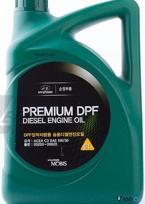 05200-00620 MOBIS Олія моторна Hyundai Premium DPF Diesel 5W30 C3 (6л)