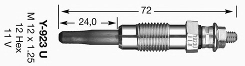 Y-923U NGK Свечи нак NGK Y-923U Mers Sprinter