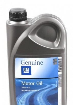 93165214 GENERAL MOTORS Олива моторна напівсинтетична General Motors "Motor Oil 10W-40", 2л