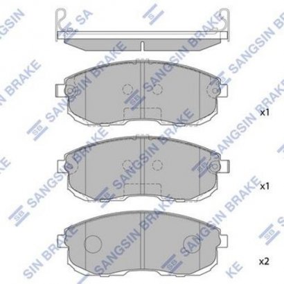 SP1183 Hi-Q (SANGSIN BRAKE) Колодки пров Samsung SM5 520/525 MAXIMA TEANA/TIIDA