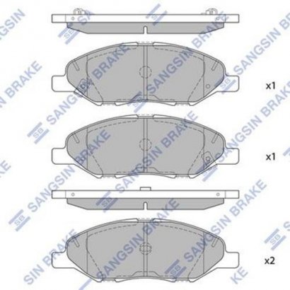 SP1383 Hi-Q (SANGSIN BRAKE) Гальмівні колодки перед.Nissan Juke,Note,Tiida