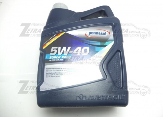 5W40 PENNASOL  Масло PENNASOL SUPER PACE SAE 5W40 (GERMANY) (синтетика) / PENNASOL