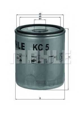 KC5 MAHLE Фільтр палива