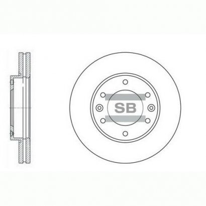 SD1031 Hi-Q (SANGSIN BRAKE) гальмівний диск передній GRAND STAREX 07-(Корея)51712-4H000