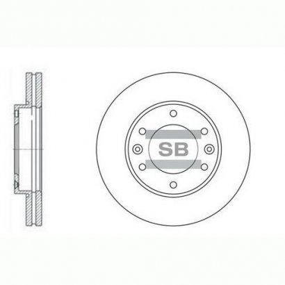 SD1031 Hi-Q (SANGSIN BRAKE) тормозной диск передний GRAND STAREX 07-(Корея)51712-4H000