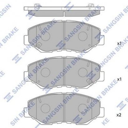 SP1237 Hi-Q (SANGSIN BRAKE) гальмівна колодка передня HONDA CRV 00-(Корея)