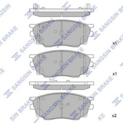 SP2027 Hi-Q (SANGSIN BRAKE) тормозная колодка передняя MAZDA6 1.8 02-