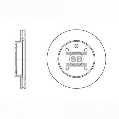 SD3017 Hi-Q (SANGSIN BRAKE) гальмівний диск передній Лачетті 03-08 (Корея)96549782