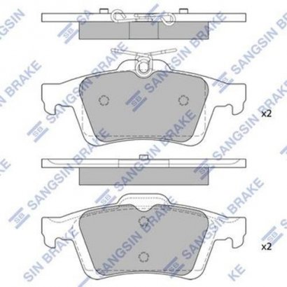 SP2091 Hi-Q (SANGSIN BRAKE) тормозная колодка задняя MAZDA3 05-/MAZDA5 05-/NISSAN PRIMERA(2.0L) 05-06