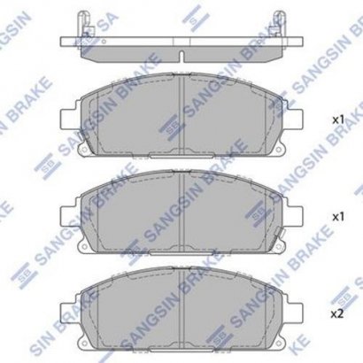 SP1365 Hi-Q (SANGSIN BRAKE) Колодки пров Nissan X-Trail