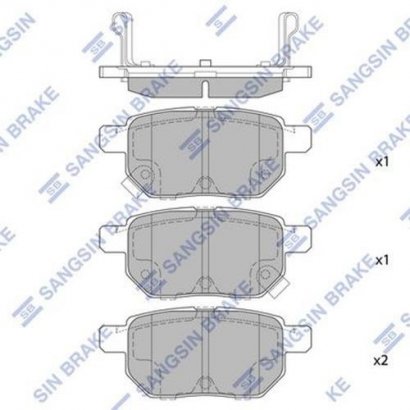 SP2094 Hi-Q (SANGSIN BRAKE) Тормоз.колодки задние Toyota Corolla,Auris 2007- SB