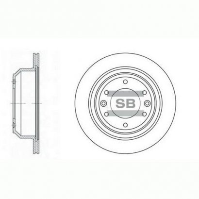 SD1032 Hi-Q (SANGSIN BRAKE) тормозной диск задний GRAND STAREX 07-(Корея)
