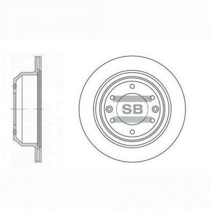 SD1032 Hi-Q (SANGSIN BRAKE) Диск гальмівний  задній H1 07-15