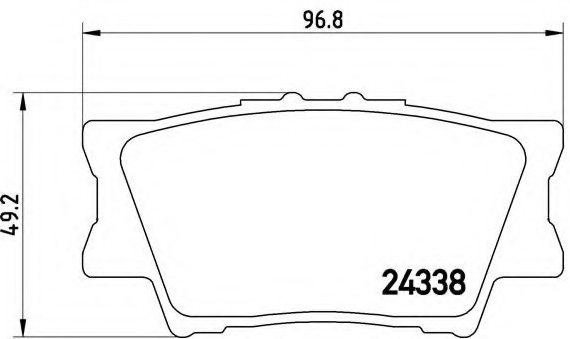 P83089 BREMBO (Германия) Колодки зад диск RAV-4 CAMRY  04466-42060/04466-33160/8332-D1212