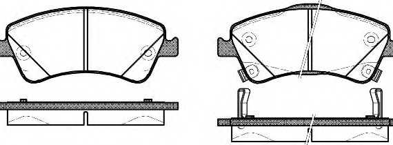 1341.02 Remsa Колодки пер TOYOTA COROLLA 150, AVENSIS 270, FROM 10