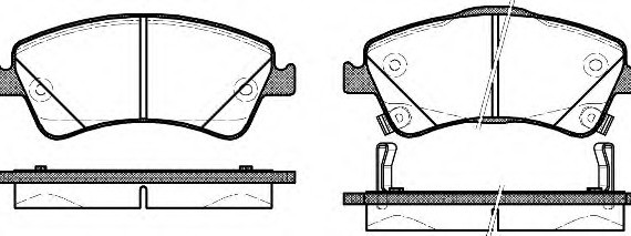 1341.12 Remsa Колодки пер TOYOTA COROLLA 150, AVENSIS 270, FROM 10