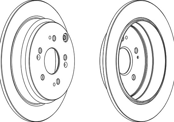 DDF1608 FERODO (Германия) Диск тор зад Honda CR-V 42510-SCA-E50