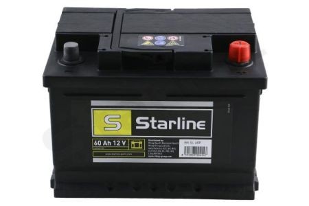 BA SL 60P Starline Аккумулятор STARLINE, R"+" 60Ah, En540 (242 x 175 x 175) правый "+", B13 производство ЧЕХИЯ STARLINE