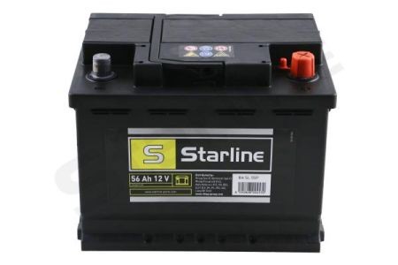 BA SL 55P Starline Аккумулятор STARLINE, R"+" 56Ah, En480 (246 x 175 x 190) правый "+",B13 производство ЧЕХИЯ STARLINE