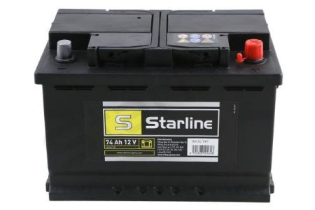 BA SL 74P Starline Акумулятор STARLINE, R"+" 74Ah, En680 (278 x 175 x 190) правий "+",B13 виробництво ЧЕХІЯ STARLINE