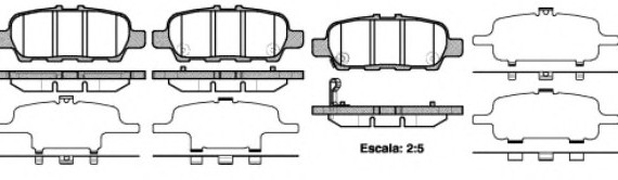 Колодка гальм. NISSAN MURANO 3.5 4X4 08-, SUZUKI GRAND VITARA 1.6-3.2 05- задн. (пр-во REMSA) 0876.41