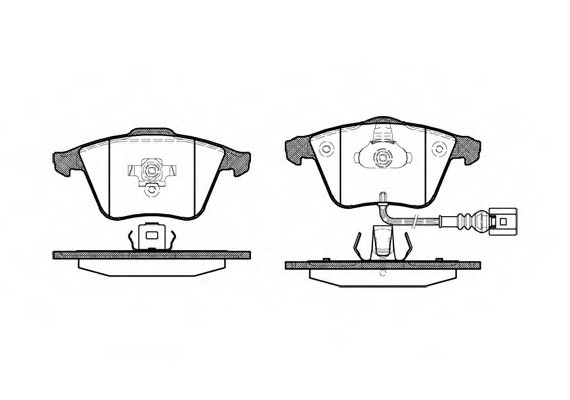 0964.32 Remsa Колодка торм. VW PASSAT 05-,GOLF V 06-,SKODA SUPERB 08-,SEAT LEON 05- передн. (пр-во REMSA)