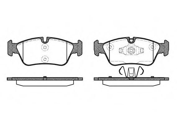 0384.60 Remsa Колодка торм. BMW 1 (E87)(E82)(E88)(09/04-), 3 (E90)(E91)(E92)(E93) передн. (пр-во REMSA)