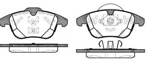 1482.00 Remsa Колодка торм. FORD GALAXY 06-,MONDEO IV 07-,S-MAX 06-;VOLVO S60 10- передн. (пр-во REMSA)