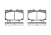 Колодка торм. TOYOTA LAND CRUISER (_J7_), LAND CRUISER 100 (_J10_) передн. (пр-во REMSA) 0707.04