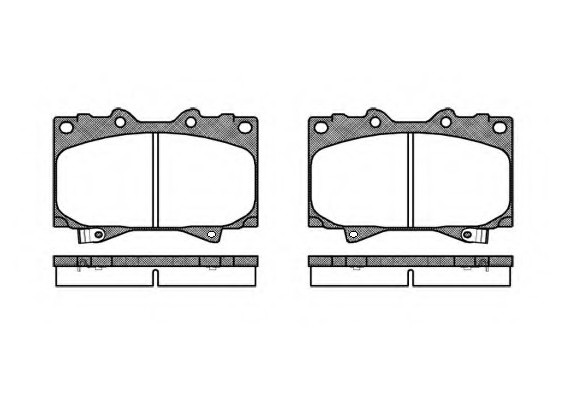 0707.04 Remsa Колодка торм. TOYOTA LAND CRUISER (_J7_), LAND CRUISER 100 (_J10_) передн. (пр-во REMSA)