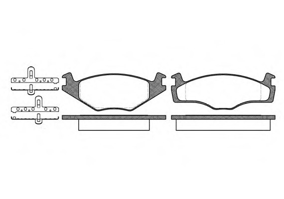 0171.10 Remsa Колодка гальм. SEAT CORDOBA (6K2/C2), IBIZA II (6K1), VW CADDY I передн. (пр-во REMSA)