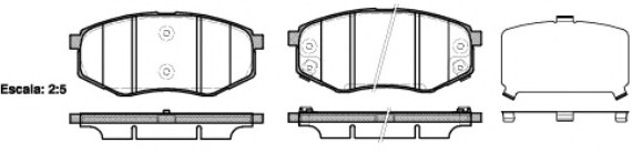 1426.02 Remsa Колодка гальм. HYUNDAI IX 20 1.4, 1.4 CRDI, 1.6, 1.6 CRDI 11/10 - передн. (пр-во REMSA)