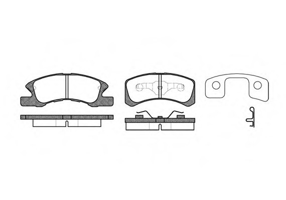 1111.02 Remsa Колодка гальм. DAIHATSU CHARADE 1.0 03-, CUORE VII 03-, TREVIS 06 - передн. (пр-во REMSA)