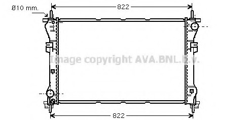FORD TRANSIT 3/00- Радіатор 2.3i 16V (?AC), 2.4TD (+AC),2.4TDi (+AC) [OE. YC1H 8 AVA FD 2318