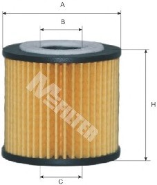 TE600 MFILTER Фильтр масляный Skoda Fabia; Seat IbizaIV, Cordoba; Volkswagen Polo (пр-во M-filter)