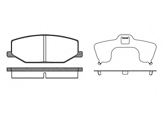 0190.10 Remsa Колодка гальм. диск. SUZUKI JIMNY, SAMURAI, SJ410, SJ413, SUPER CARRY передн. (вир-во REMSA)