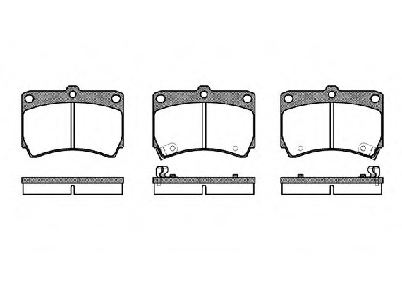 0212.12 Remsa Колодка гальм. MAZDA 323 IV (BG), 323 IV (BA), 323 IV (BG) передн. (пр-во REMSA)