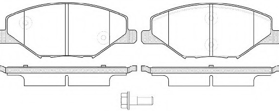 1553.00 Remsa Колодка гальм. SKODA FABIA 1.2-1.6 2007-2014, VW POLO 1.6 2010 - передн. (пр-во REMSA)