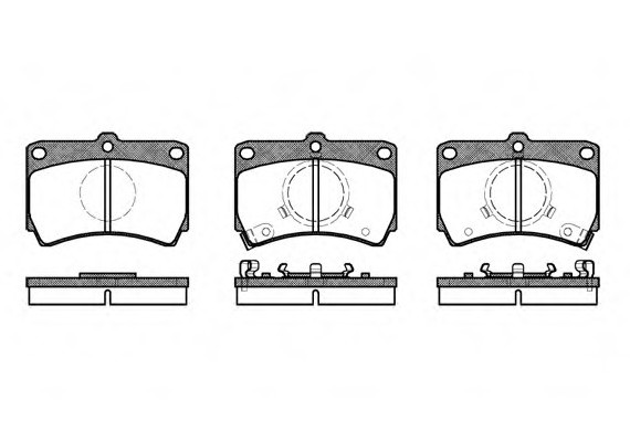 0212.02 Remsa Колодка торм. MAZDA 121 1.1-1.3I 93-96,323 1.3I,1.7TD,1.8I 94- передн. (пр-во REMSA)