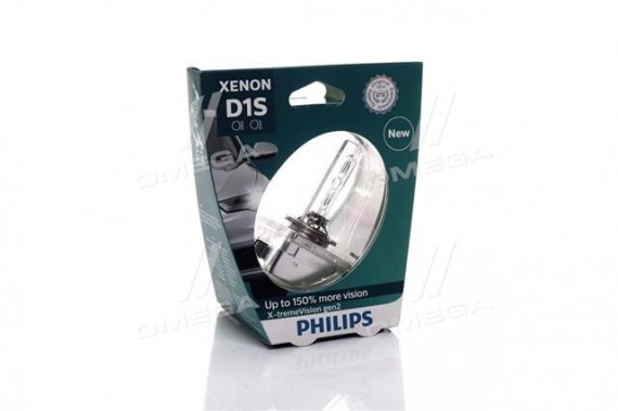 85415XV2S1 PHILIPS (Япония) Лампа ксеноновая D1S X-treme Vision 85В, 35Вт, PK32d-2 4800К+/-600К (пр-во Philips)