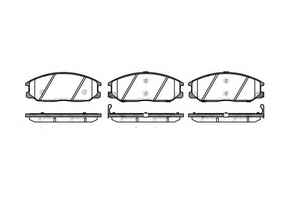 0771.12 Remsa Колодка гальм. SSANGYONG ACTYON, REXTON, Hyundai SANTA FE (SM) передн. (пр-во REMSA)