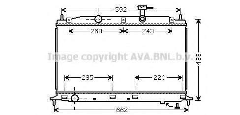 HY2188 AVA COOLING Радиатор охлаждения двигателя (HY2188) AVA