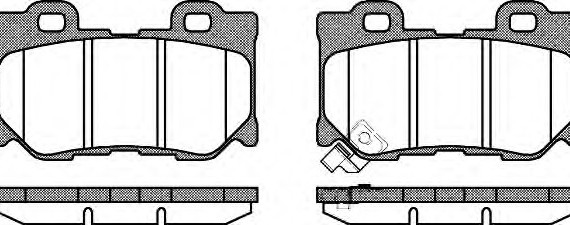 1365.01 Remsa Колодка гальм. INFINITI FX50 3.7I 24V, 5.0I 32V 08/10-,09/06 - передн. (пр-во REMSA)