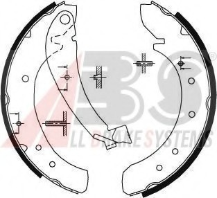 8935 ABS Колодка торм. барабан. CITROEN/FIAT/PEUGEOT JUMPER/DUCATO/BOXER задн. (пр-во ABS)