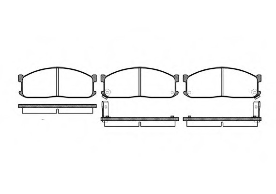 0244.02 Remsa Колодка гальм. диск. KIA BESTA 02.1996-, MAZDA E 2000,2200 01.1984 - передн. (вир-во REMSA)